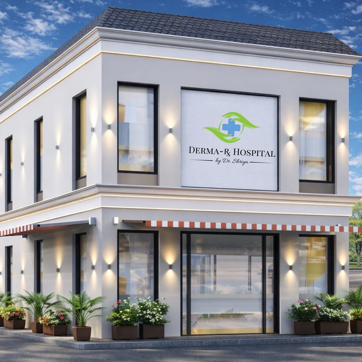 DermaRx Hospital Building - Modern dermatology clinic in Mandi Dabwali