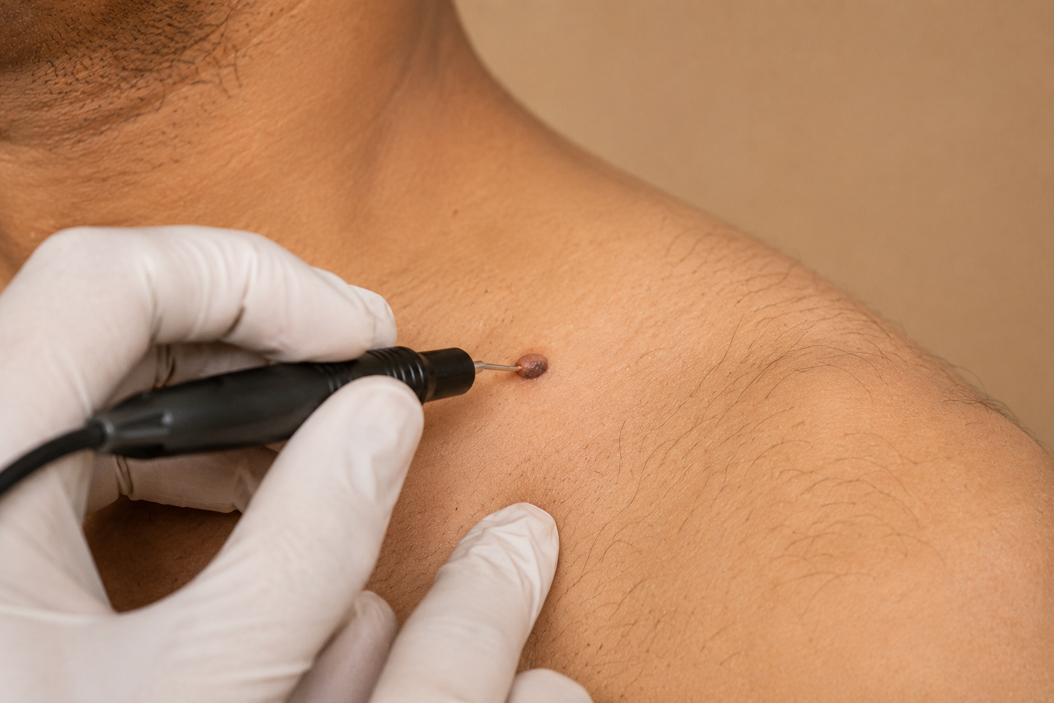 RFA for mole removal